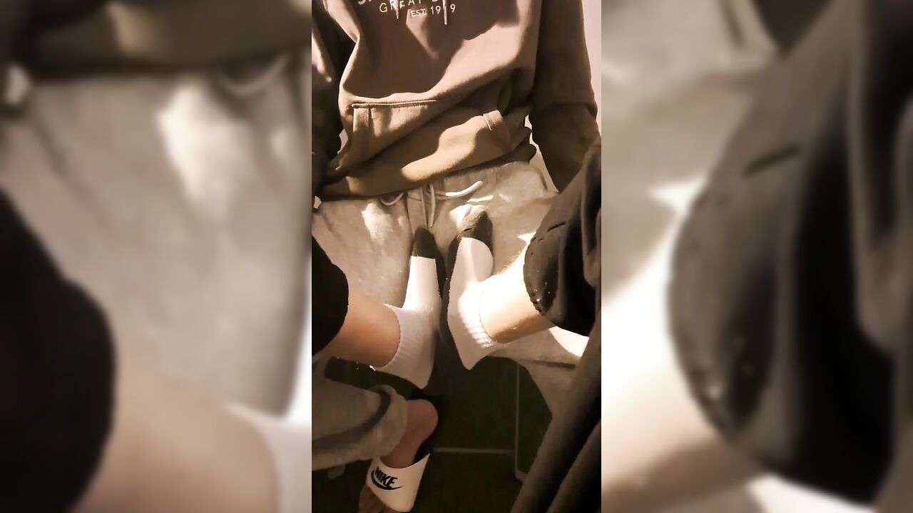 Risky Blowjob On The Balcony, I Make Him Cum Everywhere