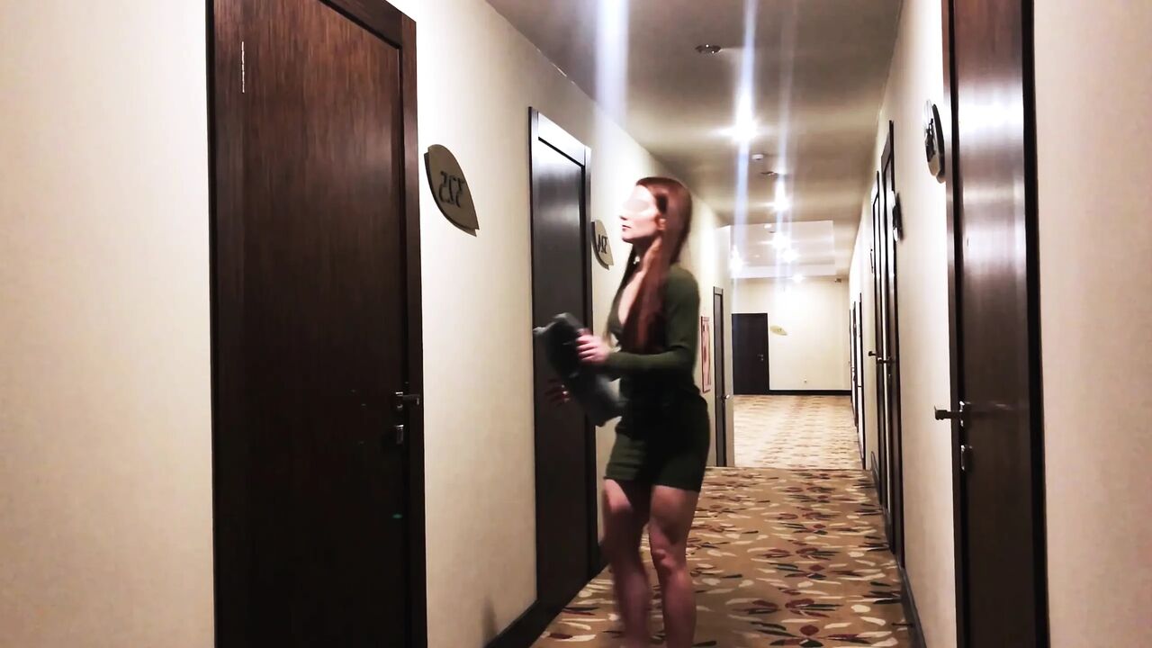Shy Girl’s First Time with Stranger: High Heels, Kinky Outfit & Cum on Wet Pussy