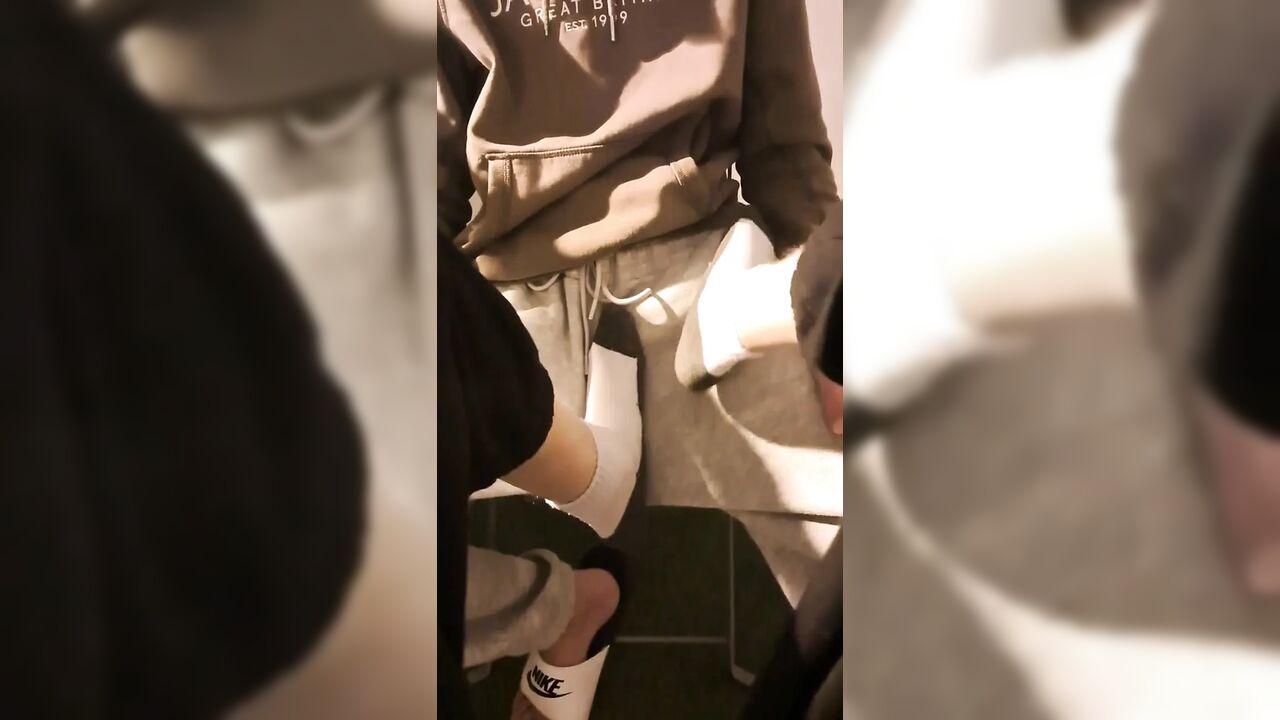 Risky Blowjob on the Balcony, I Make Him Cum Everywhere