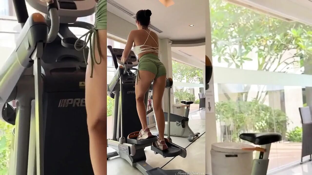 Glutes Workout in Tight Booty Shorts