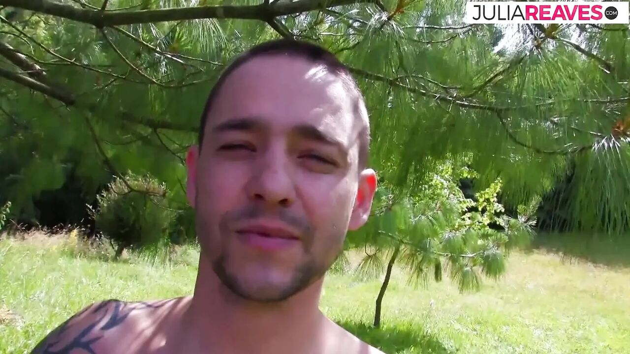 Anal fuck in the forest there is loud moaning and screaming