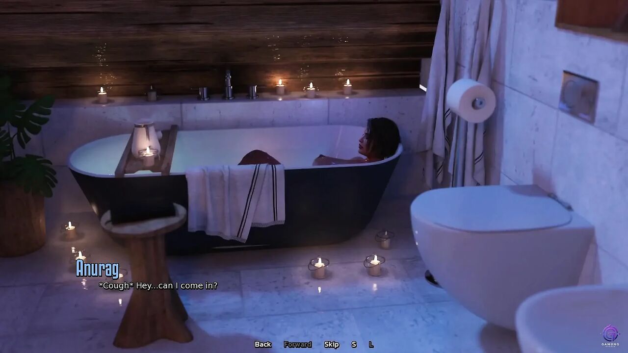 Touching My Horny Stepmom's Pussy While Bathing Together - 3D Hentai Animated Porn - Life in Santa County