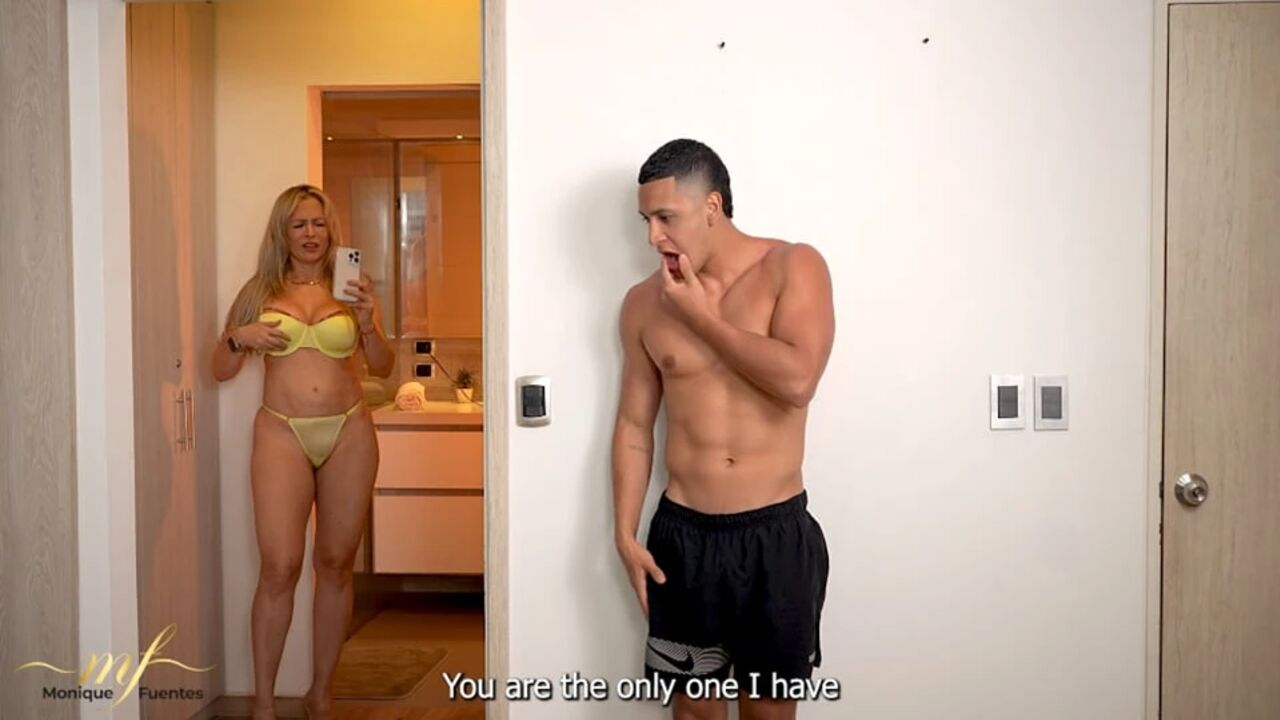 Stepson Discovers His Cuckolded Stepmother's Secret - Monique Fuentes & Max Betancur.