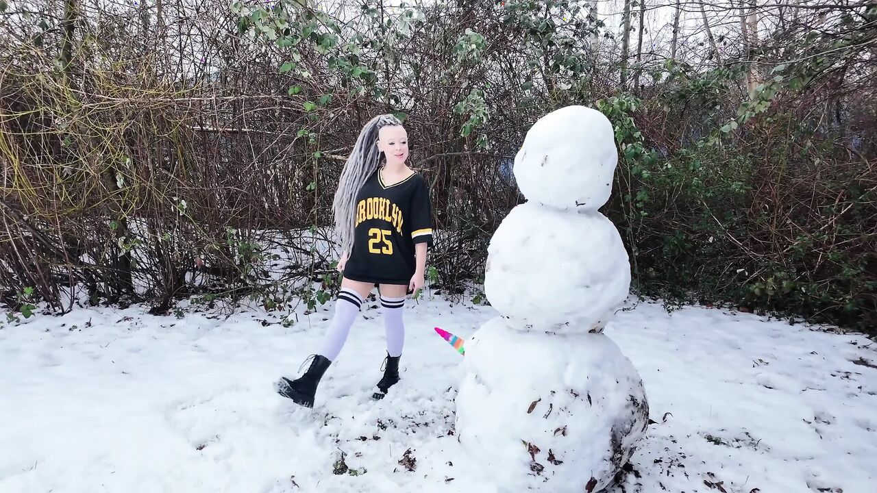 Fucking the Snowman!