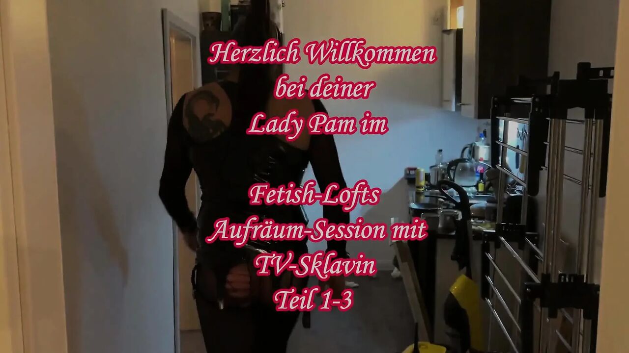 Fetish Lofts Clean-up Session with TV Slave Part 1-3