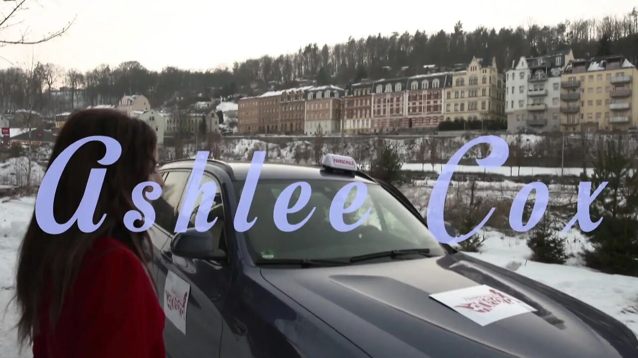Lovely big ass brunette fucks in the car and in the office