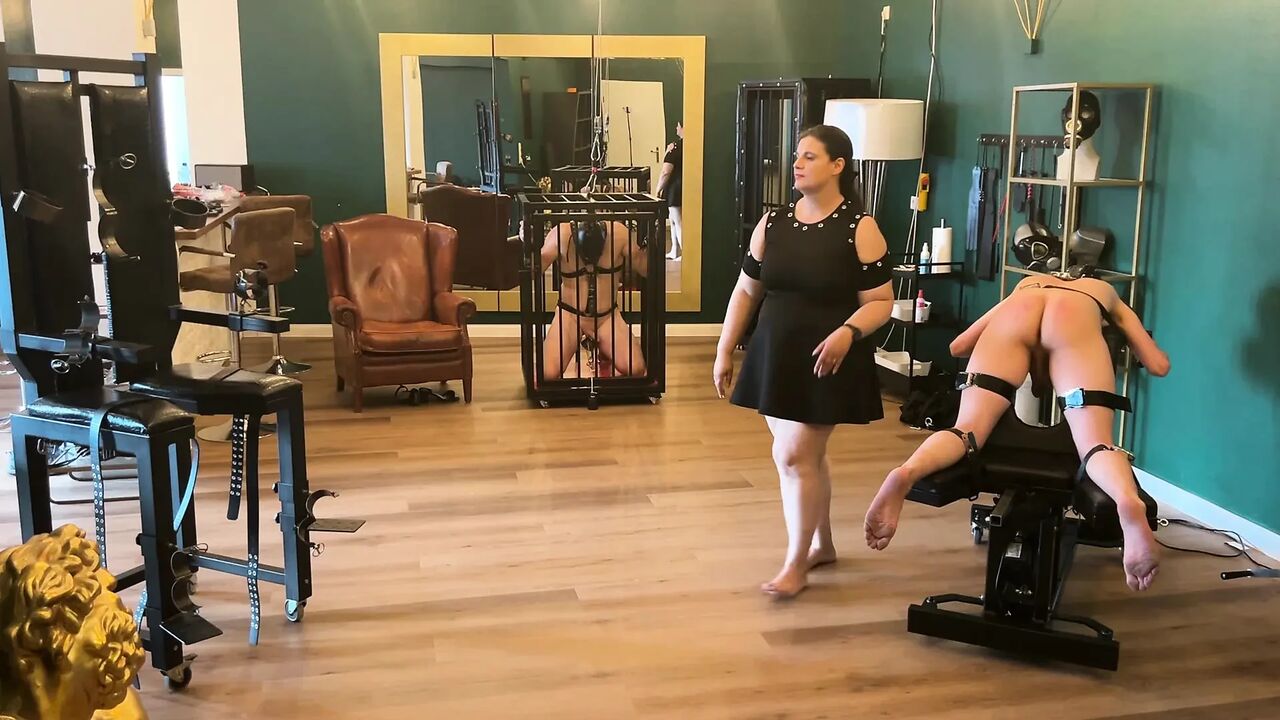 Fetish Lofts with My 2 Slaves, Punishment Area, Slave Treatment, Cage and Special Lounger, Part 2-2.