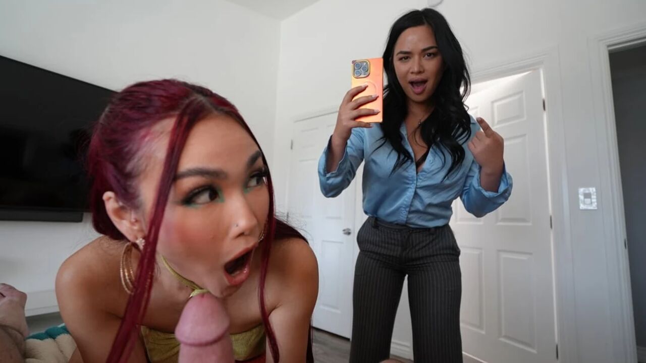 Swinger Couple Pressures Sexy Realtor Scarlett Alexis into Wild FFM Threesome Fuck