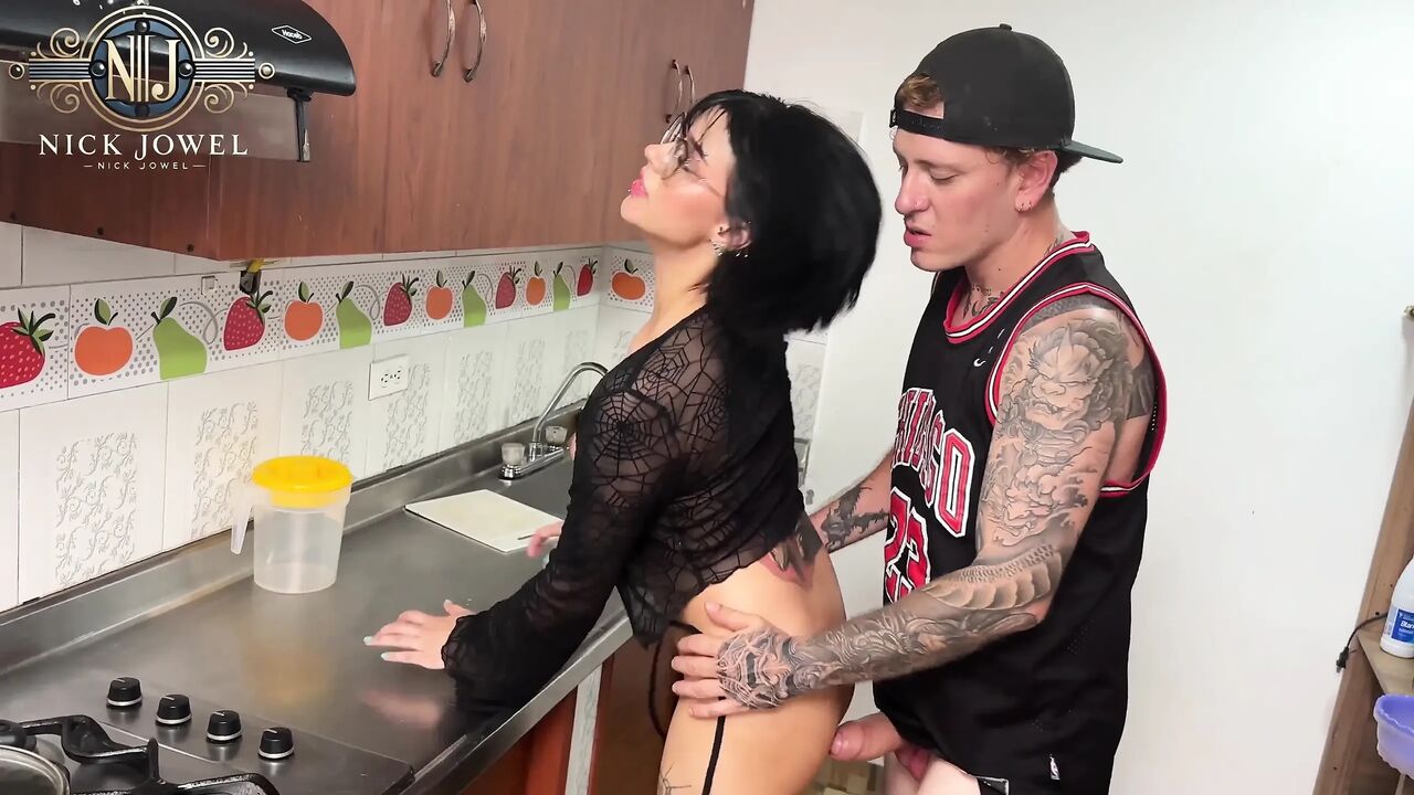 Fucking My Beautiful Rocker Stepsister in the Kitchen