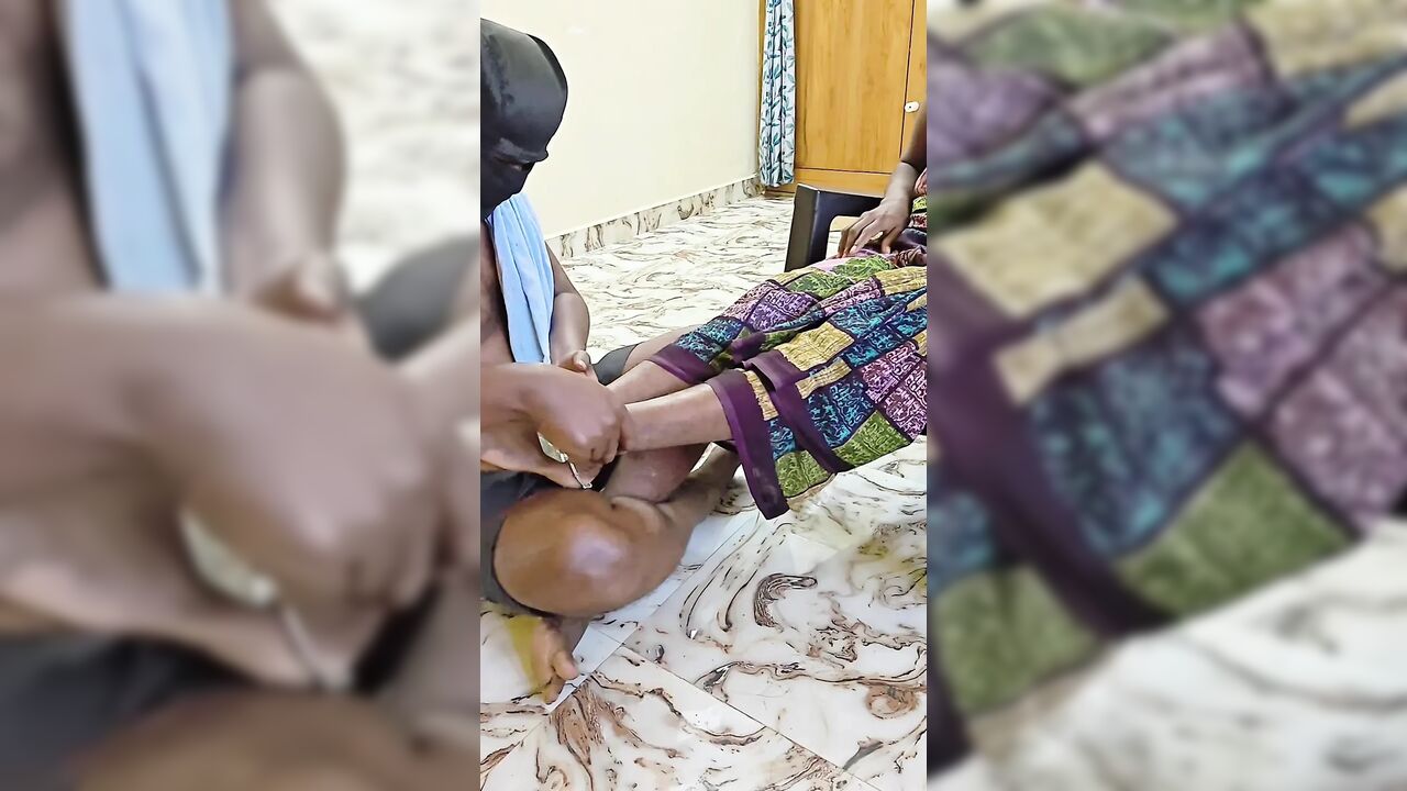 Submissive Male Servant's Leg Massage