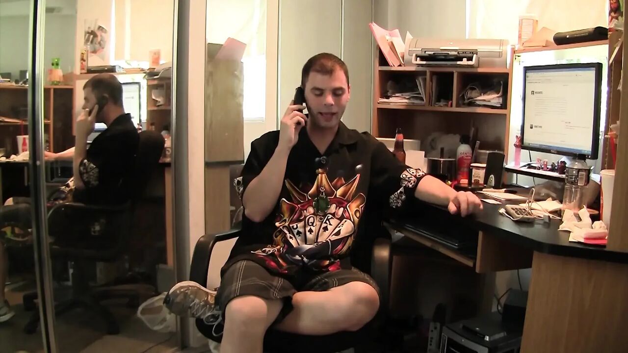 Lexxxi Lockhart rides on young huge cock while on the job