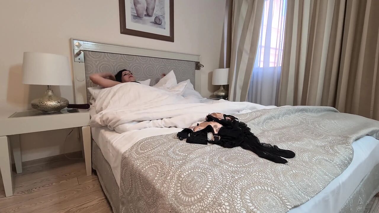 A Tease in My New Black Nylons: Part 1 in 4K