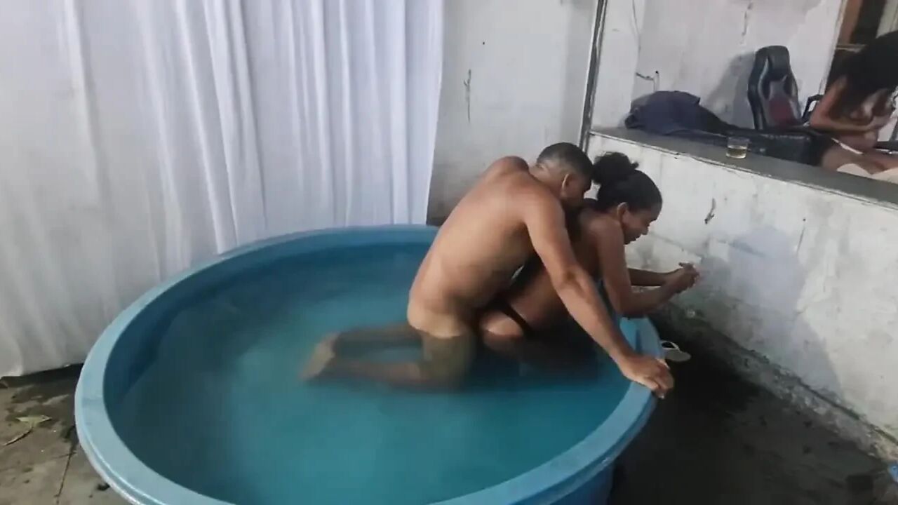 Sex with Mulatto Myllena Rios in the Pool
