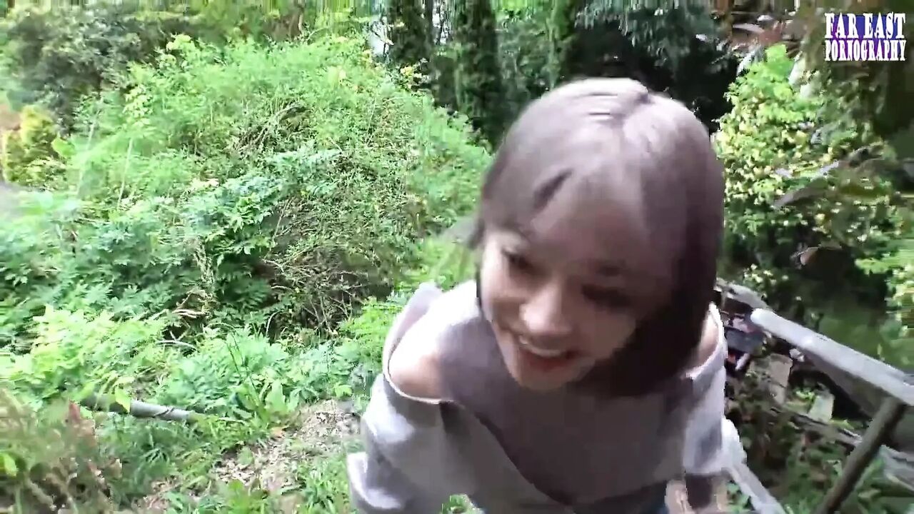 Stream Journey as a Slender Beauty Masters the Thrill of Standing Release Outdoors Part 3