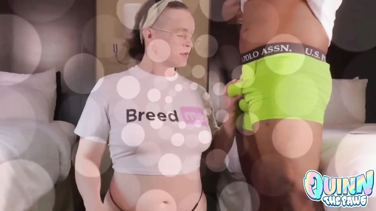 Sloppy Interracial Double BBC Blowjob