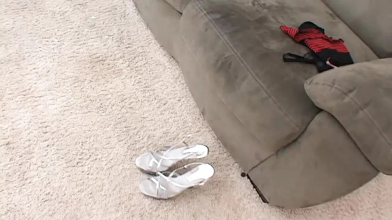 Blonde girl has cum dripping off pussy after riding a monster cock