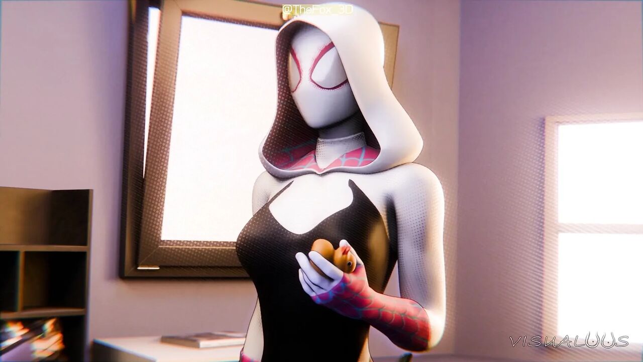 Spider-Verse Parody - Miles & Gwen's First Lesson in Love WM 30FPS (Sound) By Visualoos Animation 3D Hentai