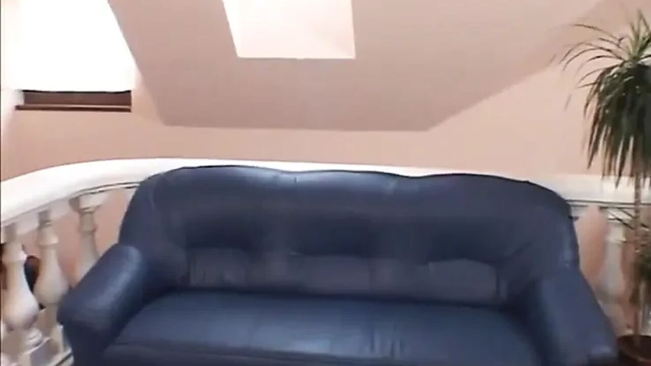 Interracial loving slut takes it in both holes