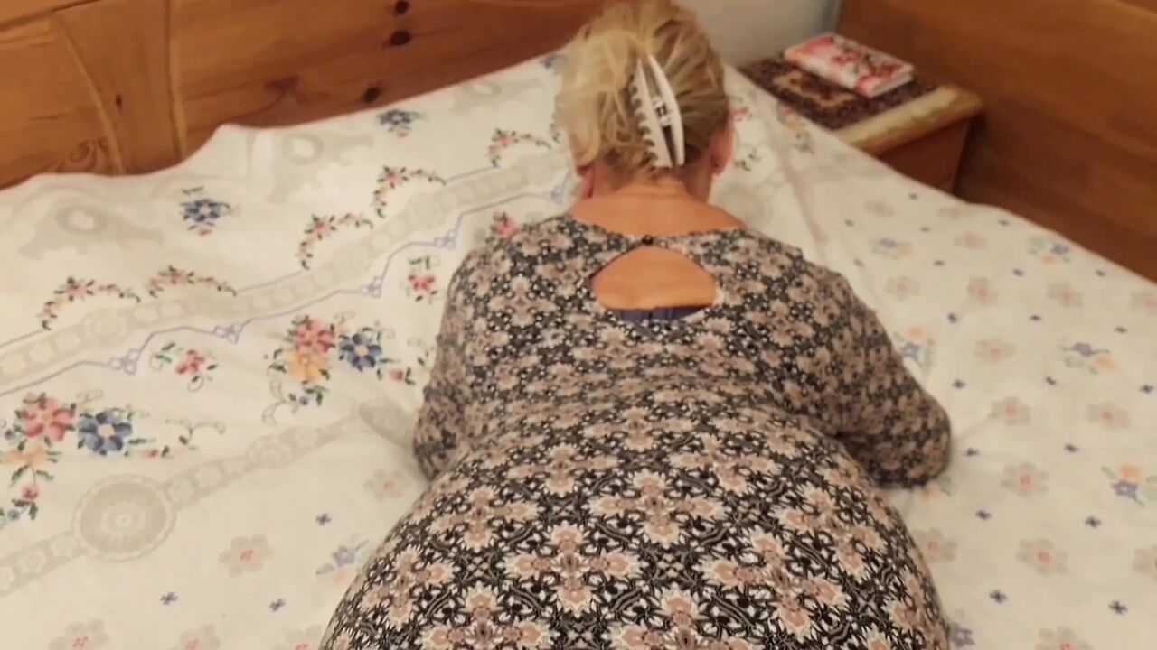 Amateur Blonde Mature Wife Enjoys Half Clothed Sex
