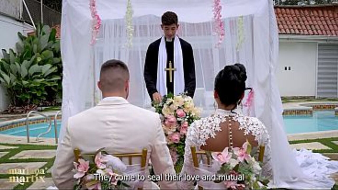 The Martix Wedding Chapter IV - Mariana Fucks the Priest in a Bathroom After Getting Married