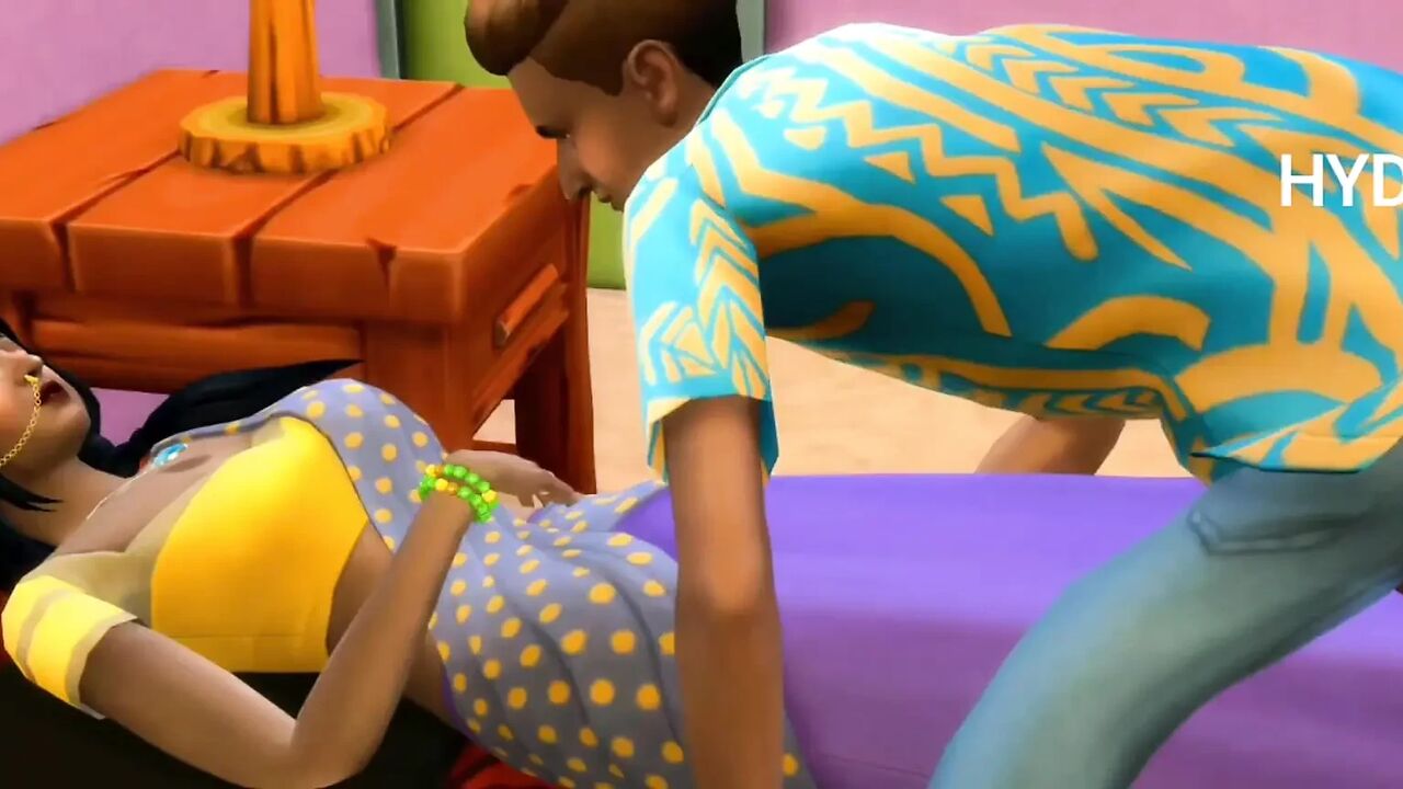 Indian stepmom helping in stepson sex