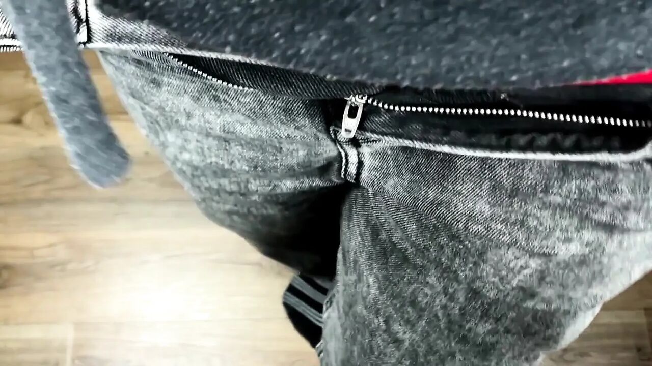 Husband Fills My Red Panties with His Warm Cum and I Will Go to Work in These Panties. My Fetish.