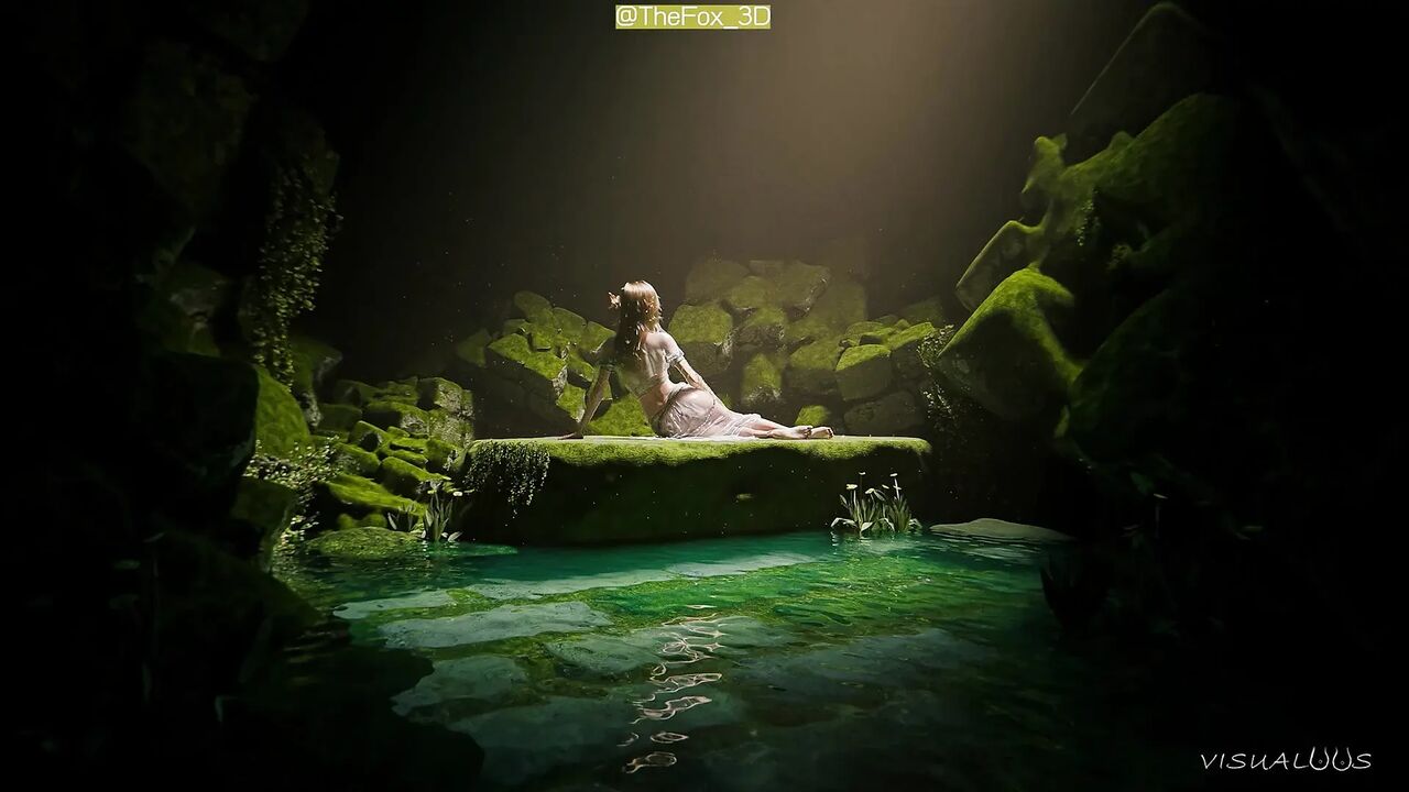 Yavanna - Elf’s Cave of Pleasure WM (Sound) By Visualoos Animation 3D Hentai