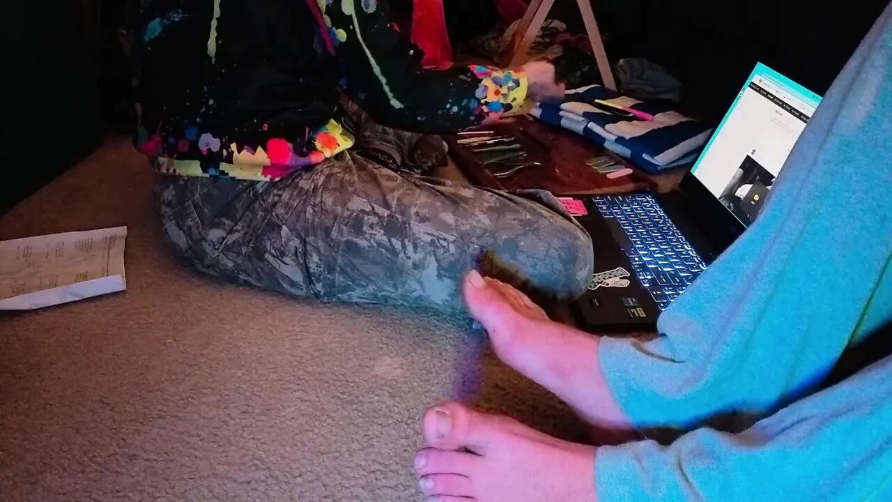 Part 2 of Pedicuring Daddy's Feet
