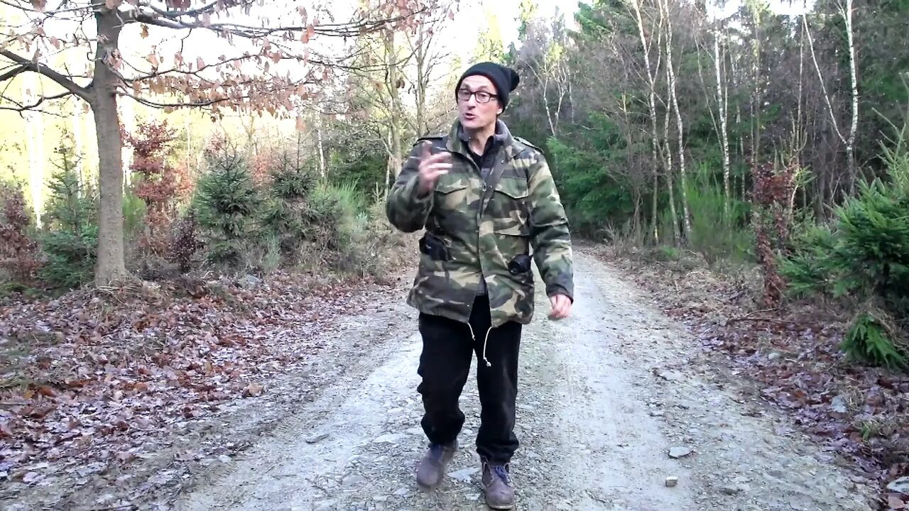 Wild Forest DP Fuck Inked Babe Outdoor