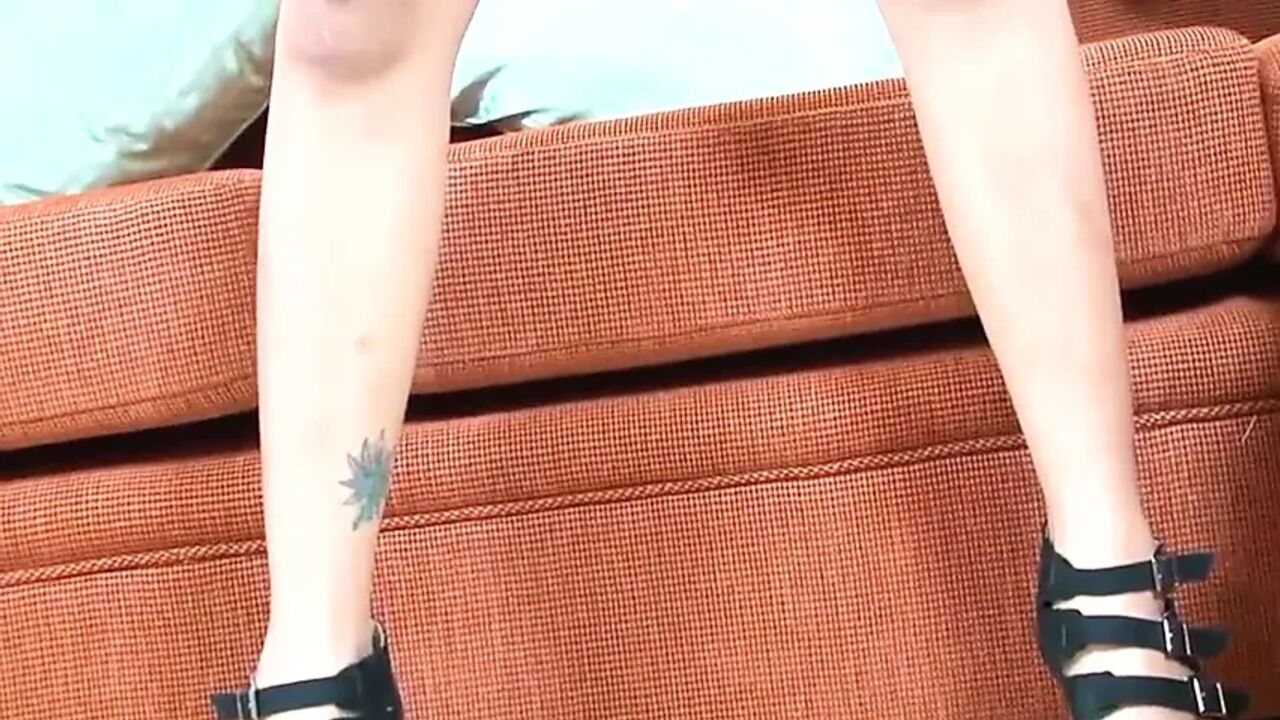 Asian teen gets cum on her hairy pussy