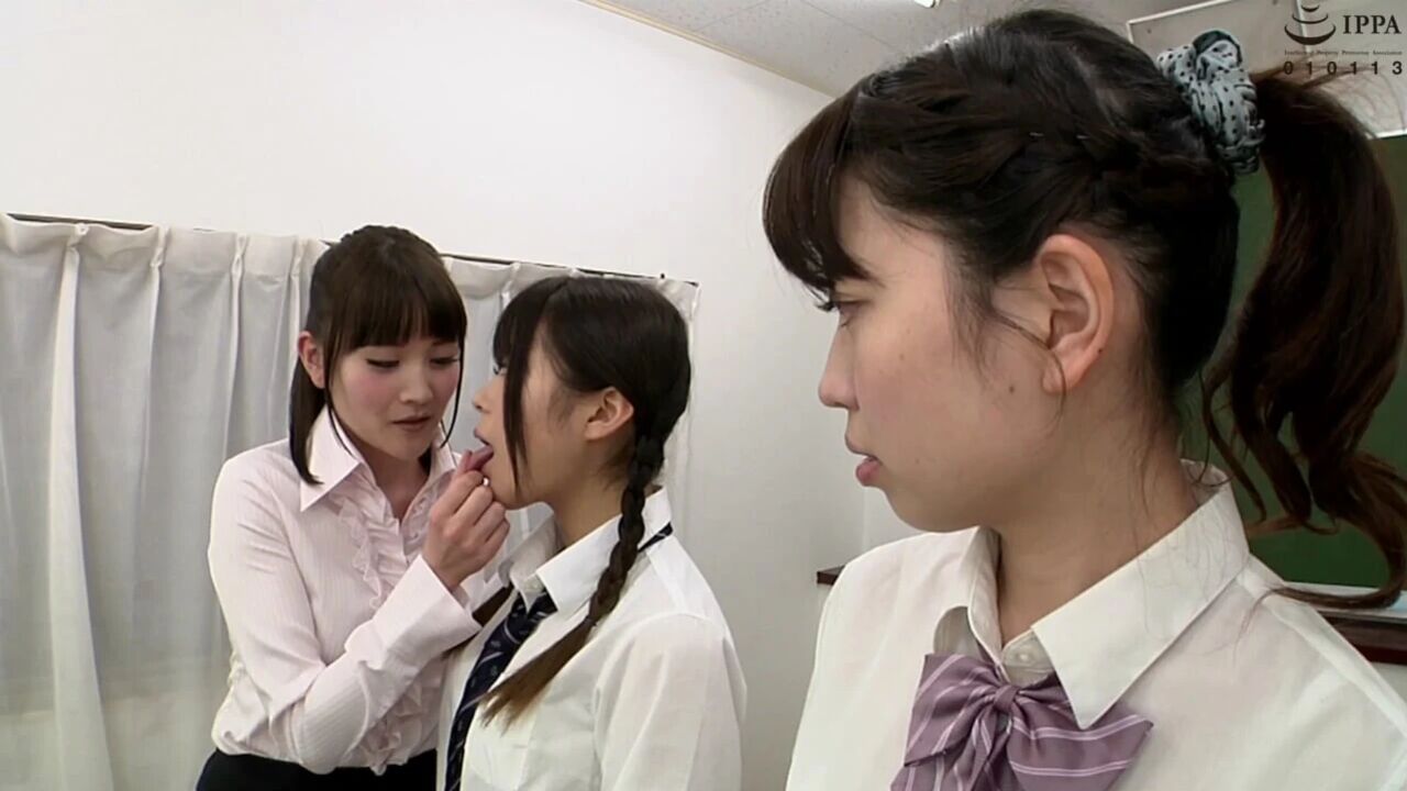 Saliva-drenched lesbian licking frenzy! 2