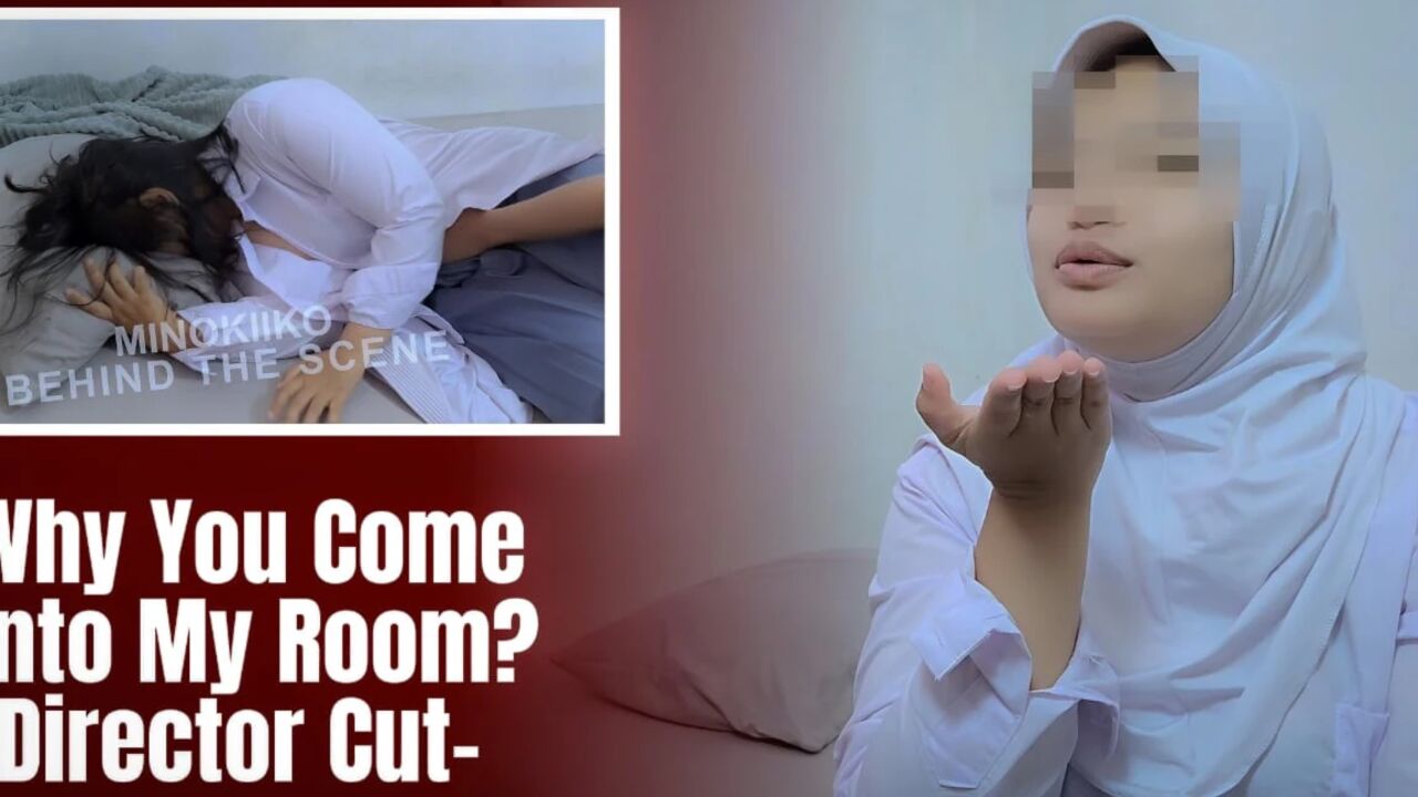 Asian Hijab Girl Surprised by Her Step Brother When I Am Change My Clothes - Minokiiko