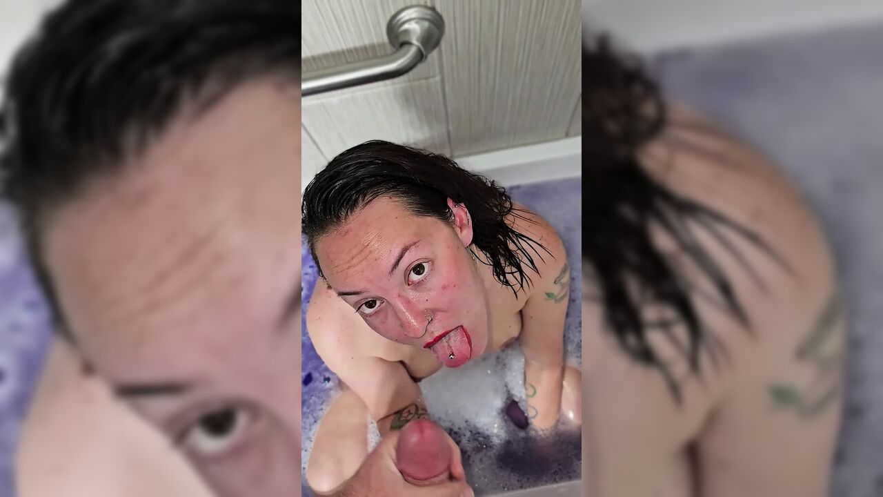 Slut wife facial & JOI