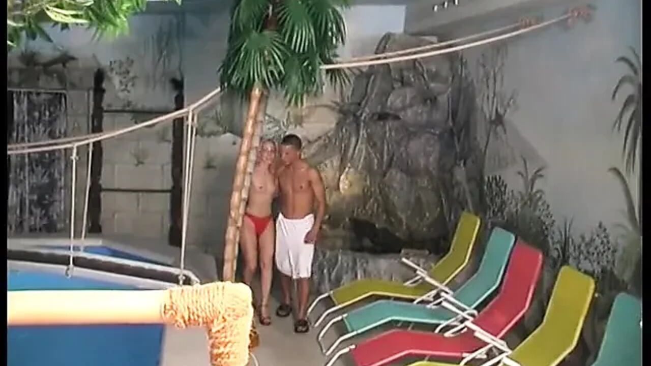 Ricci and Andrea fuck in the Caribik sauna