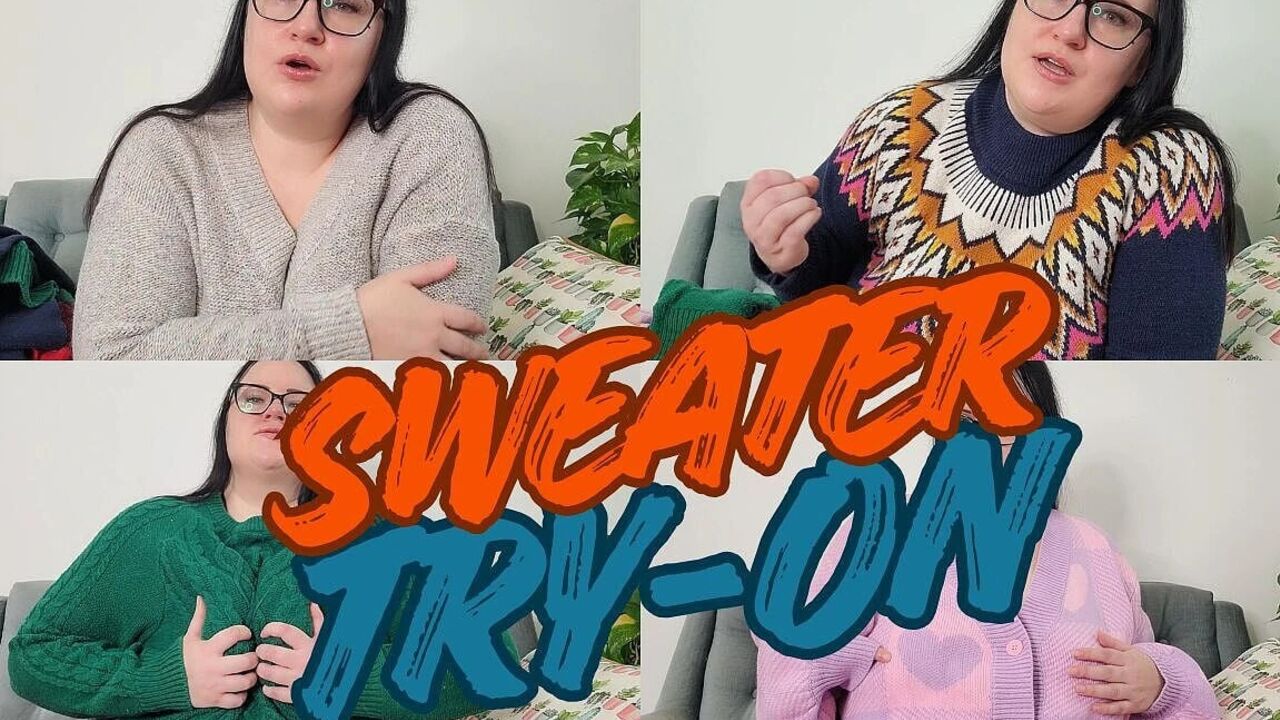 Sweater Fetish Try on