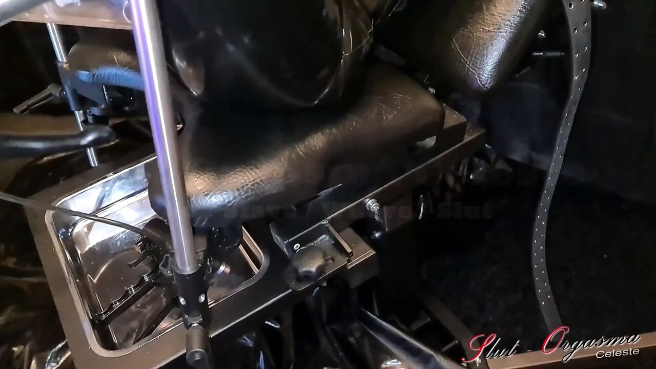 Slave slut-orgasma Celeste chains in cunt big canine and dildo fuck