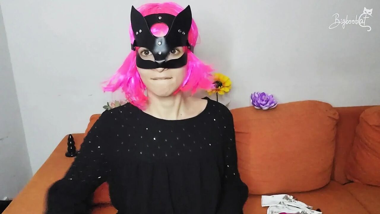 My ultimate fantasy: Big natural tits, pussy mask, and solo orgasm