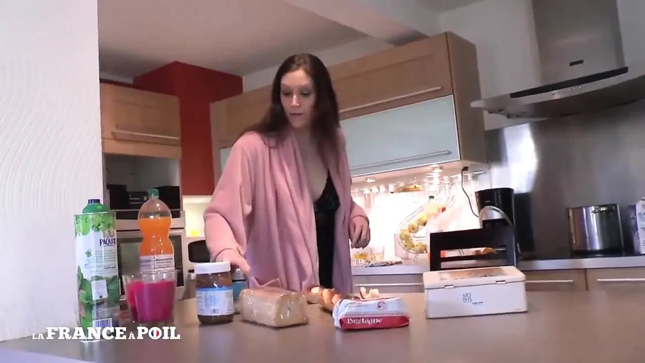 Naughty Brunette with Small Tits Gets Her Tight Asshole Pounded and Creamed by a Technician