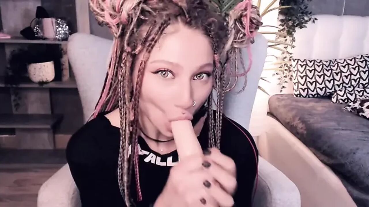 sucking is her best pastime