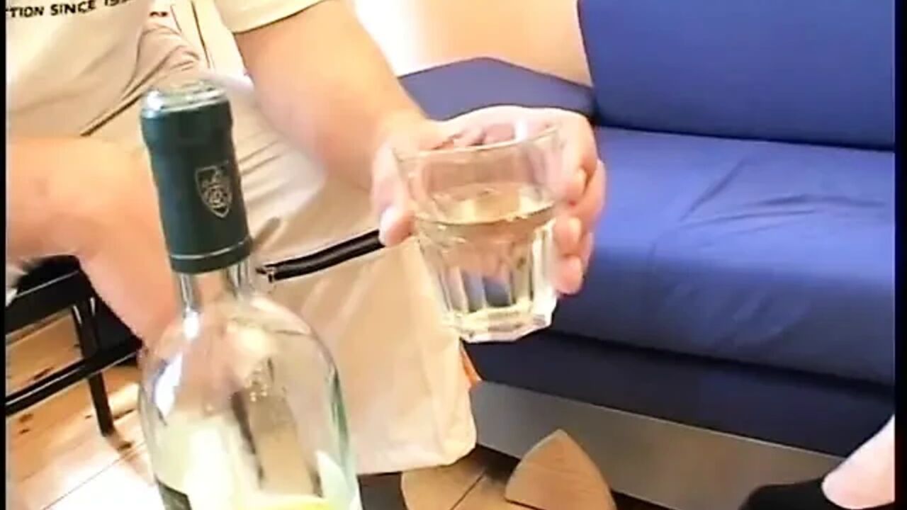 Blonde bitch wearing high heels while sucking and riding dick