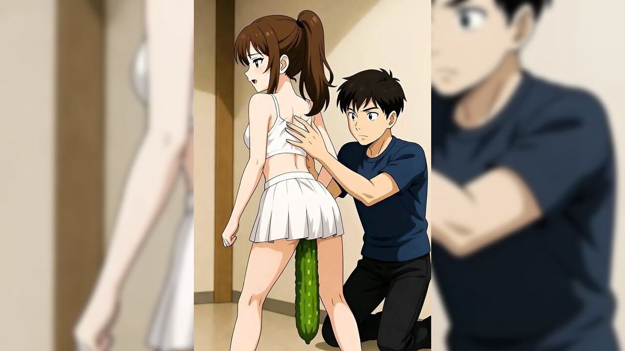 hentai. Bondage new 2026 student plays with cucumber and her teacher