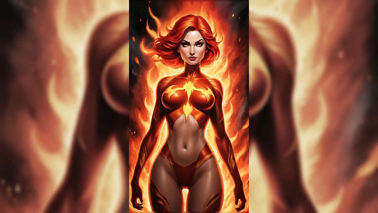 Nude Magma Phoenix Lava Aura Slideshow