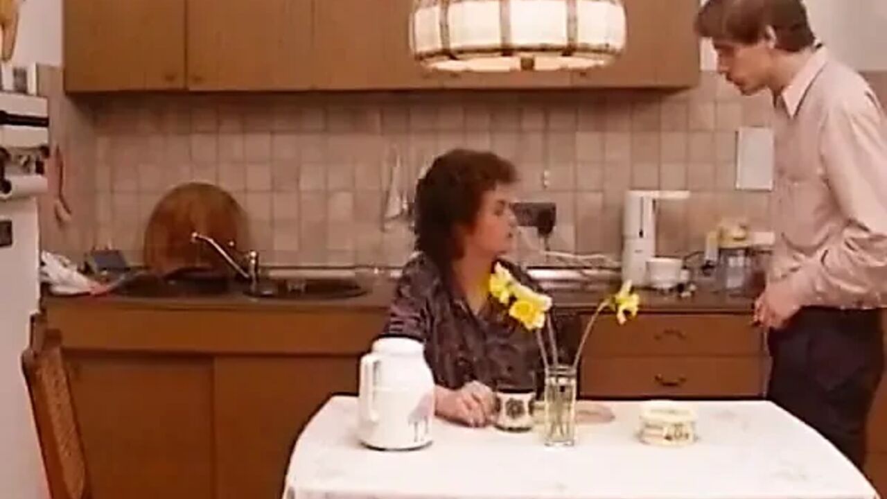 Mature German Lady Licked at the Dinner Table
