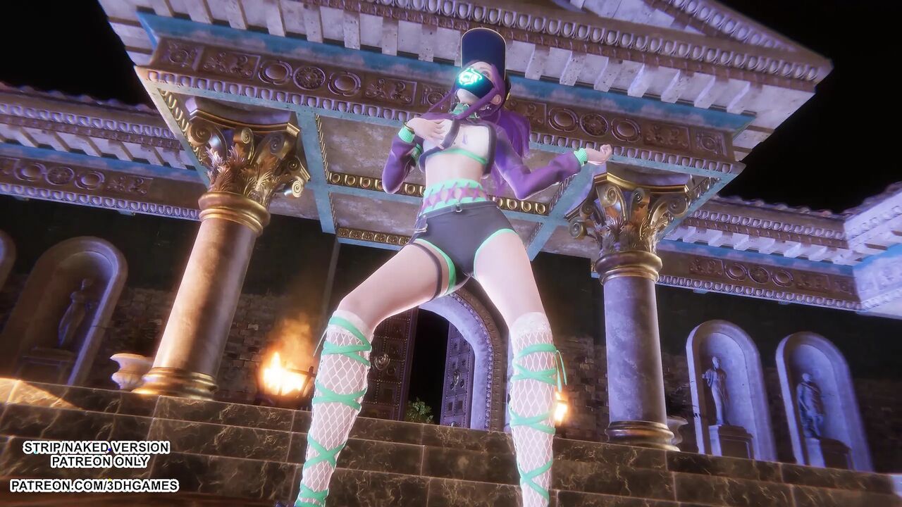 MMD MEOVV - HANDS UP Akali Sexy Kpop Dance League of Legends Uncensored Hentai 4K