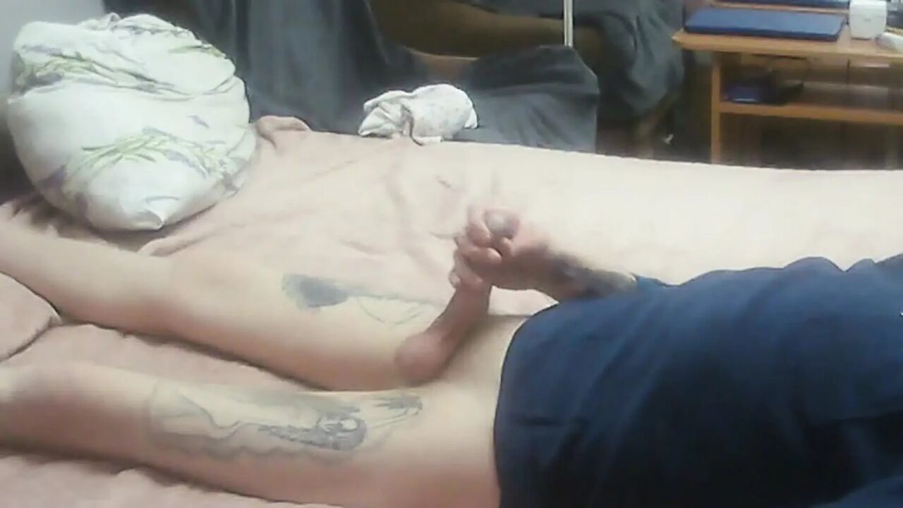 the neighbor interrupted my hand job by giving a blowjob and swallowed the cum