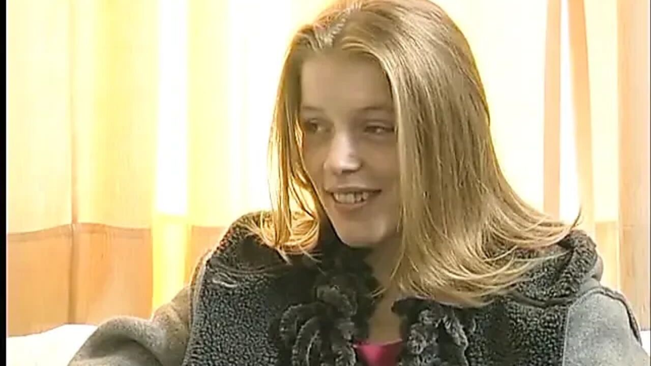 Pretty blonde teen with huge natural boobs gets her pussy toyed at the casting
