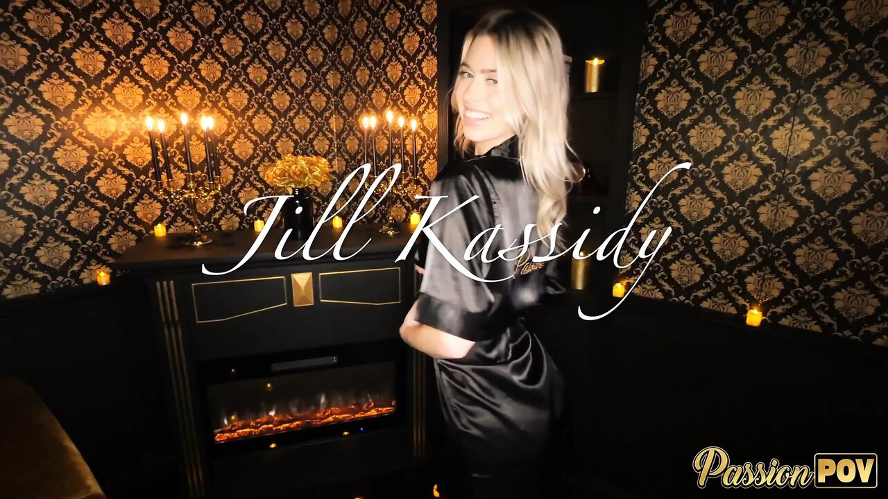 Jerking off on Jill's Face