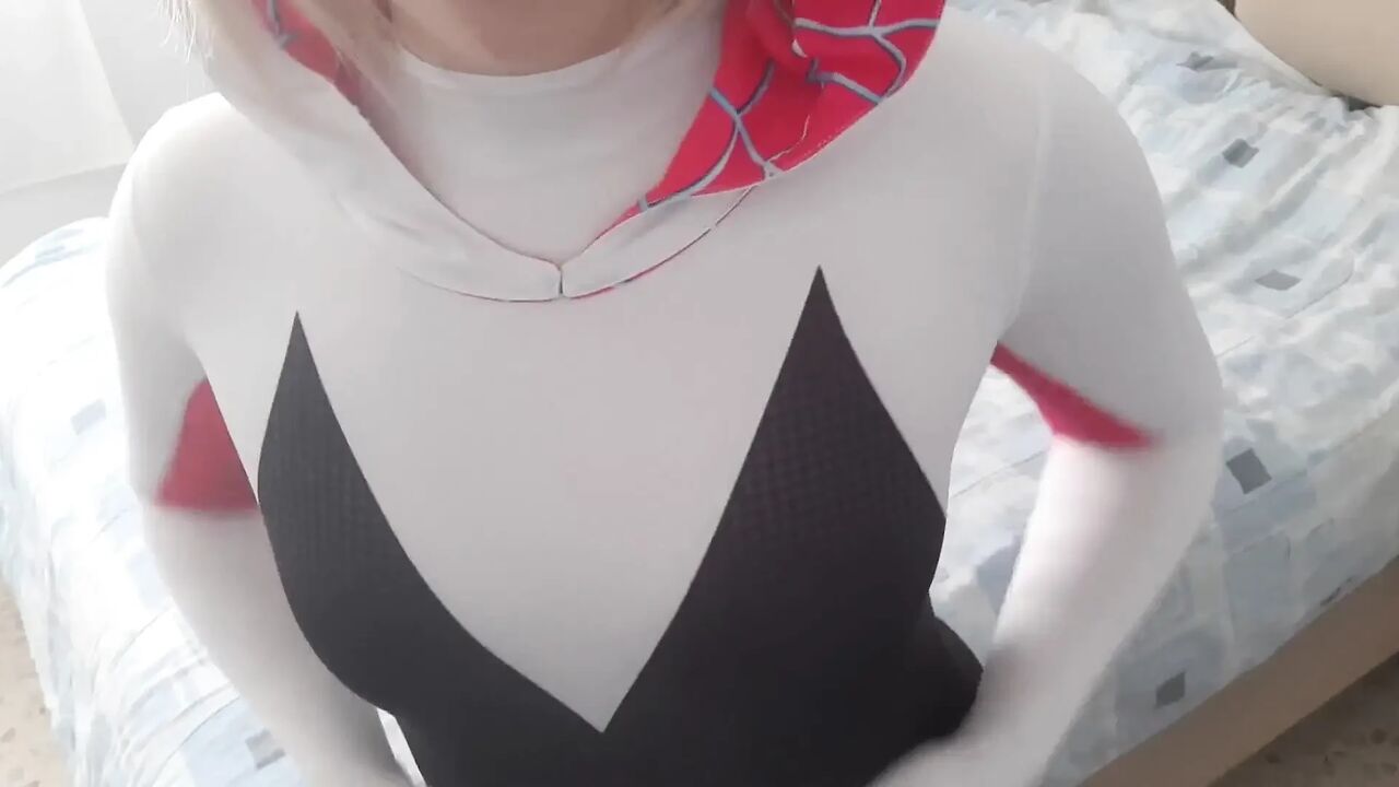 Spidergwen Gets Tied and Tickled