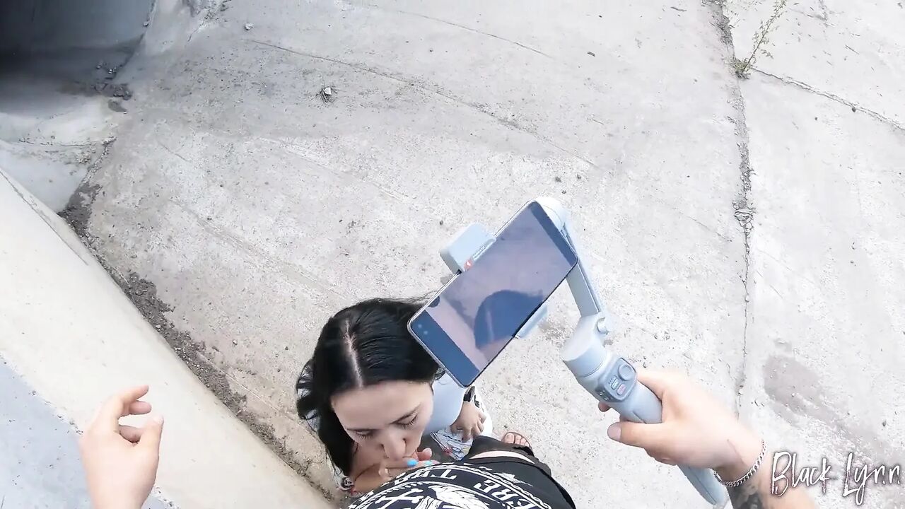 Brunette Vlogger Asked to Film How She Sucks and Swallows Cum