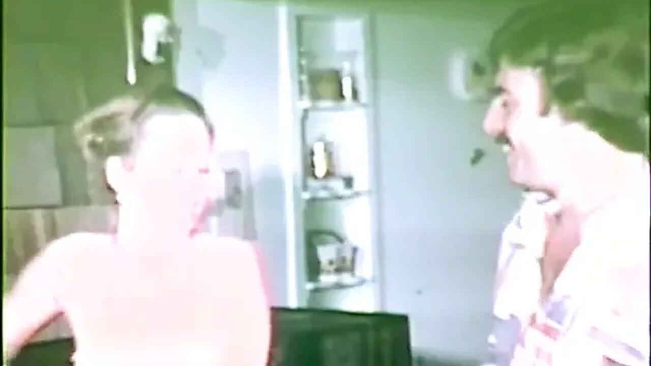 Skinny chick fucks hard with two oldscool guys